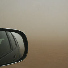 Sandsturm in der  Wüste Marokkos